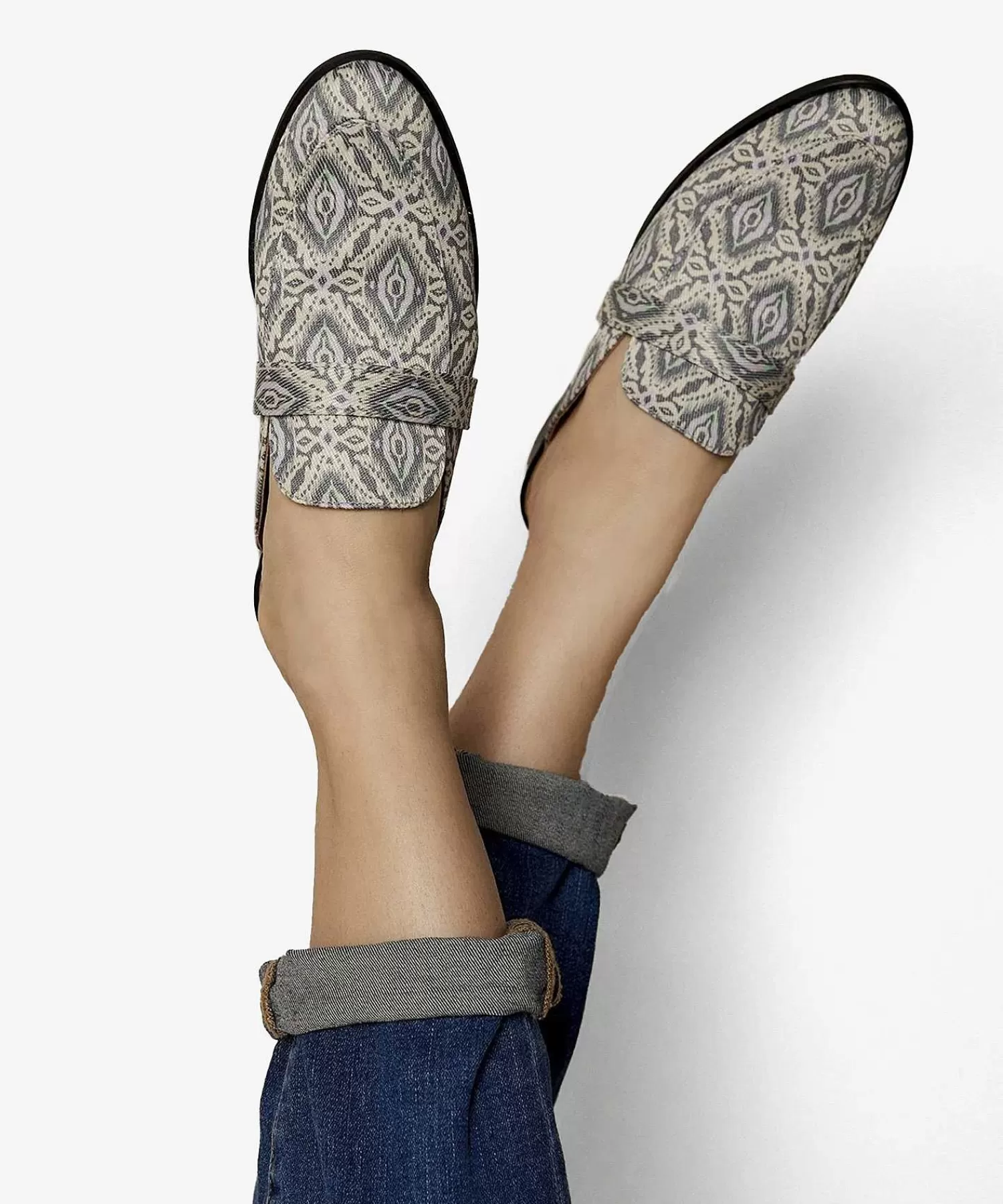 Schoenen^Summum Canvas Loafer Print