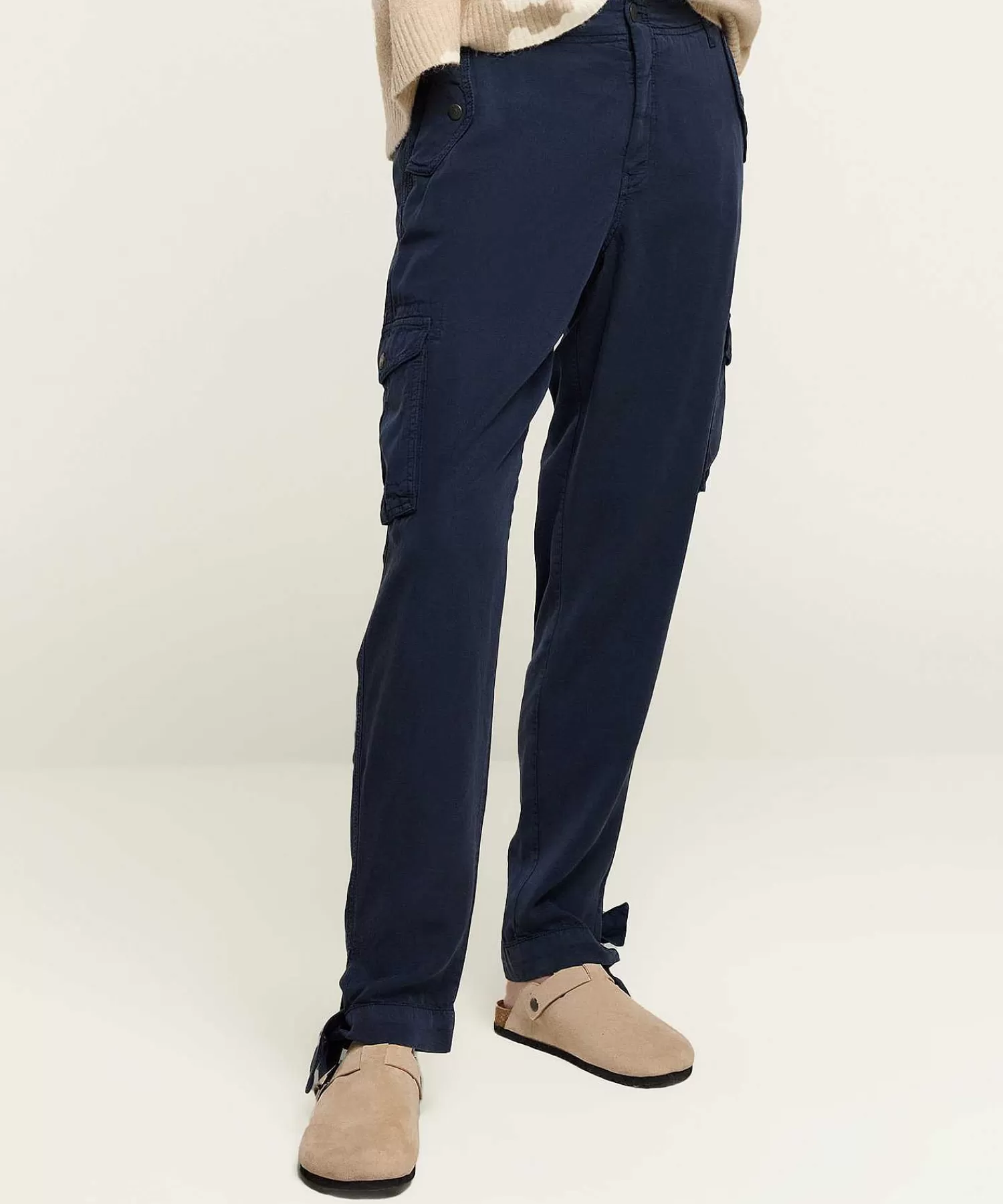 Broeken^Summum Cargo Broek Tencel