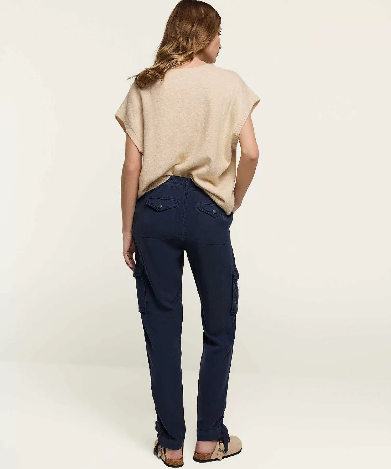 Broeken^Summum Cargo Broek Tencel