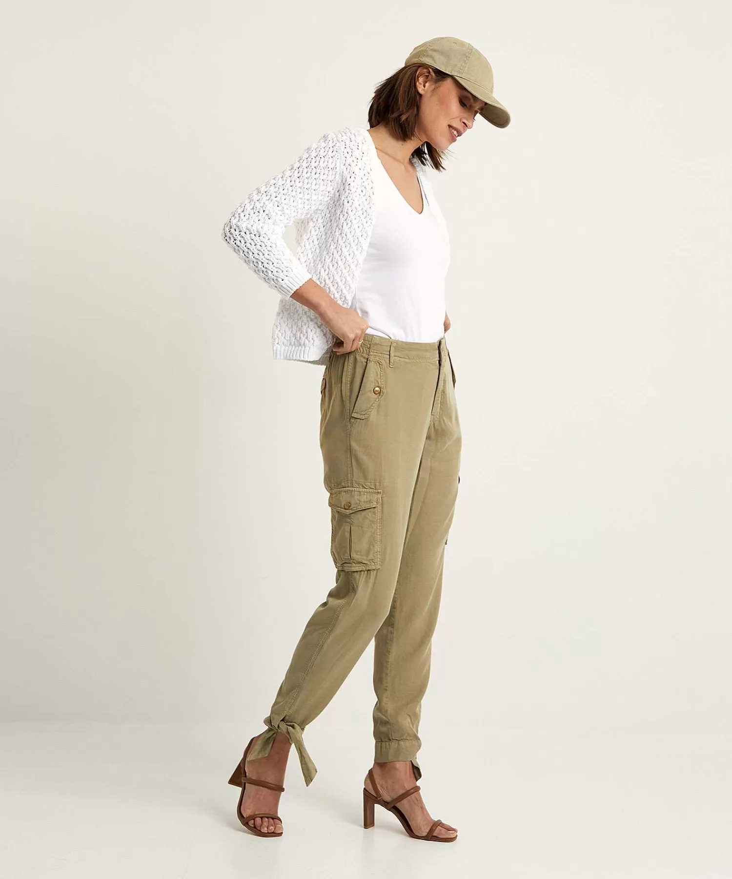 Broeken^Summum Cargo Broek Tencel