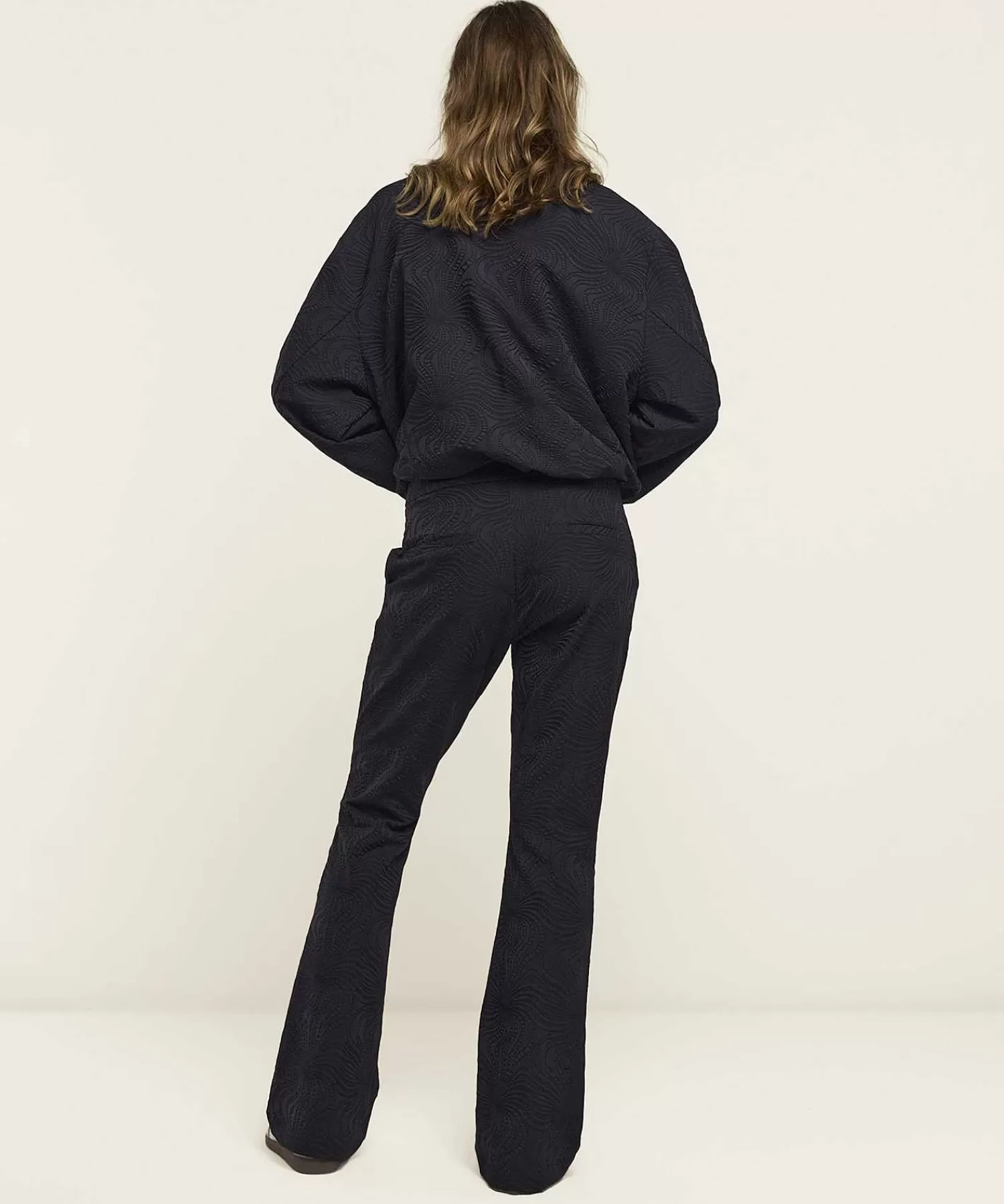 Broeken^Summum Flared Broek Jacquard