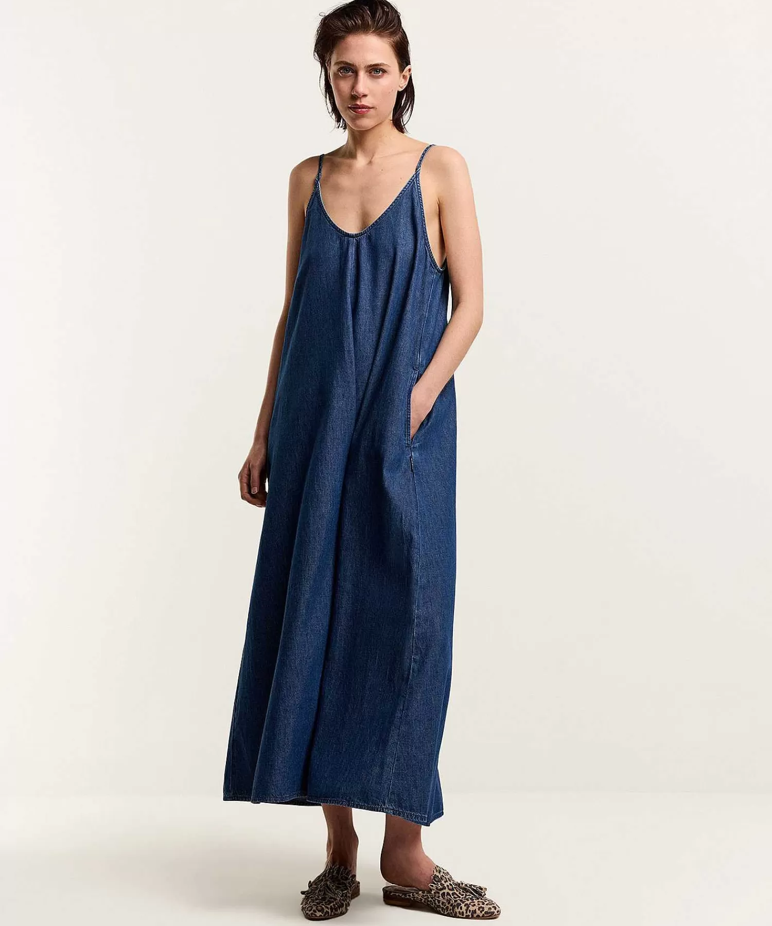 Jurken^Summum Light Denim Jurk