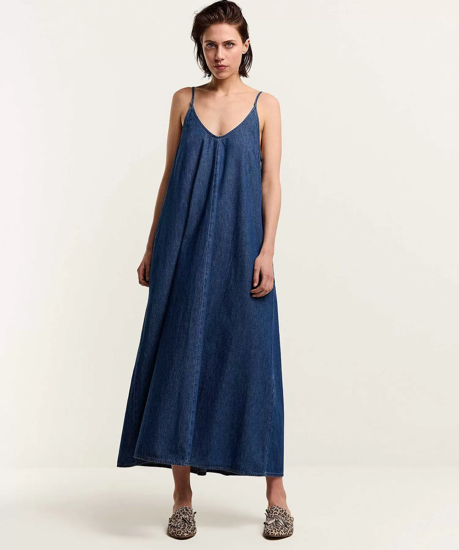 Jurken^Summum Light Denim Jurk