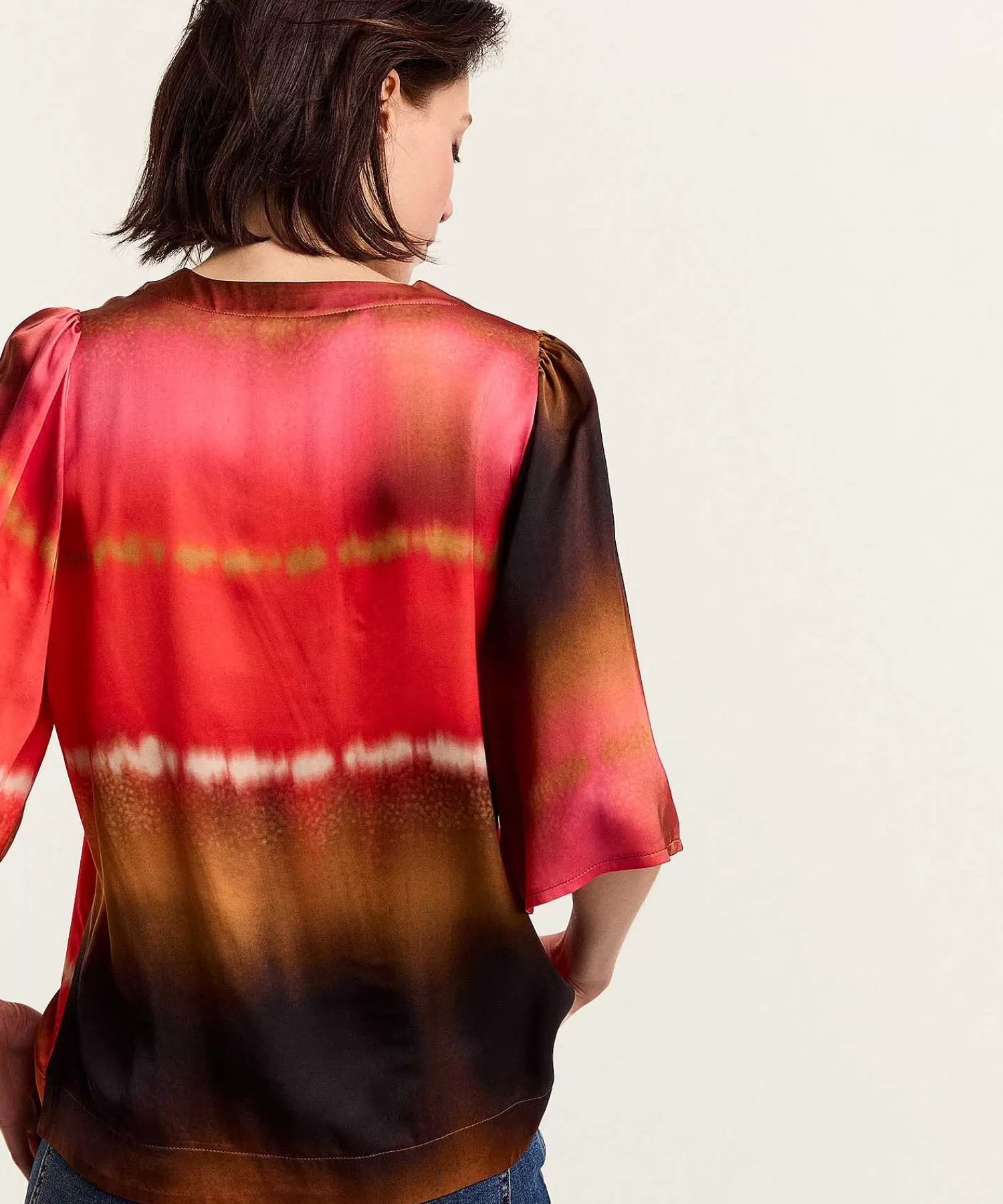 Blouses^Summum Silky Blouse Tie-Dye