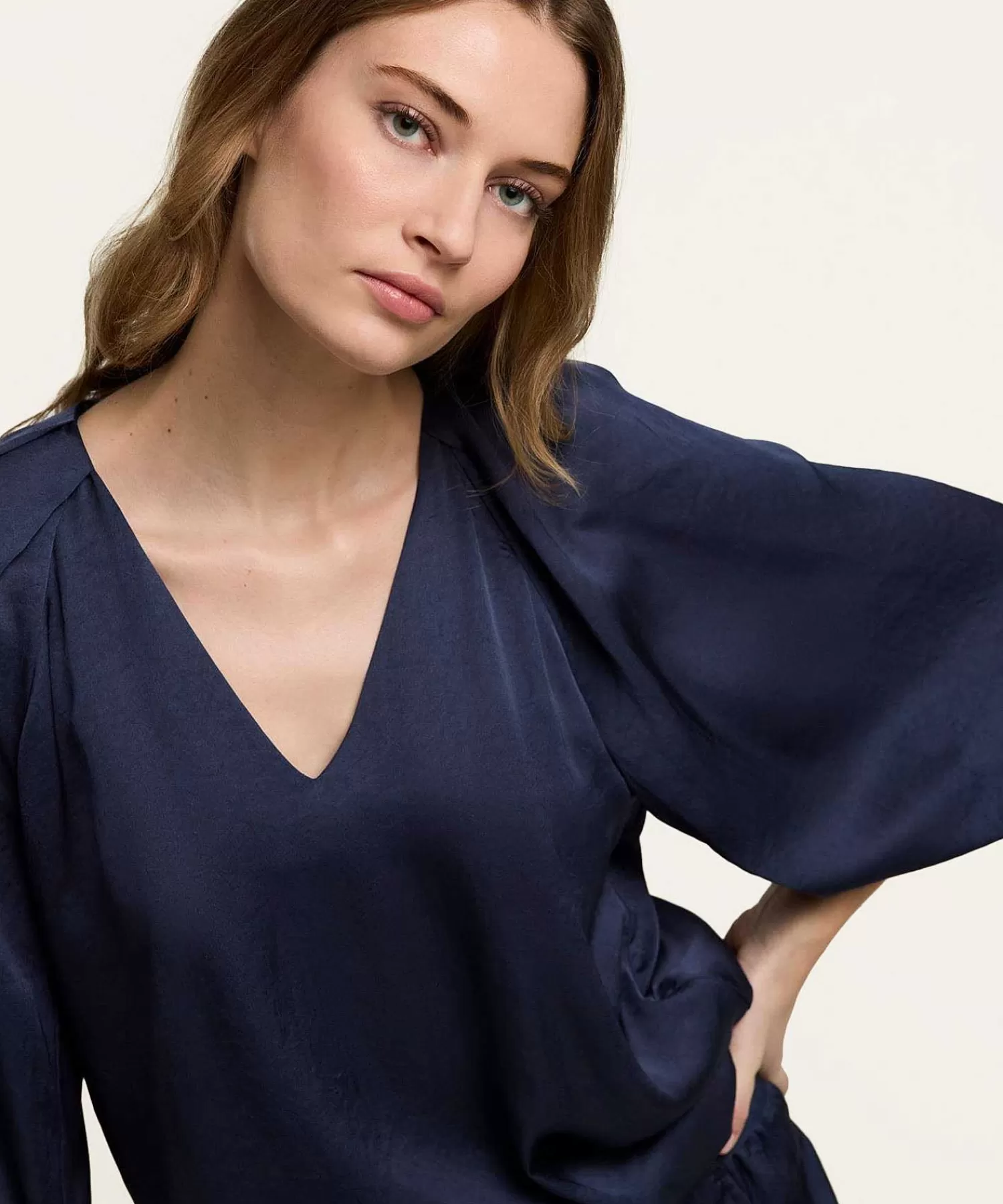 Blouses^Summum Silky Blouse V-Hals