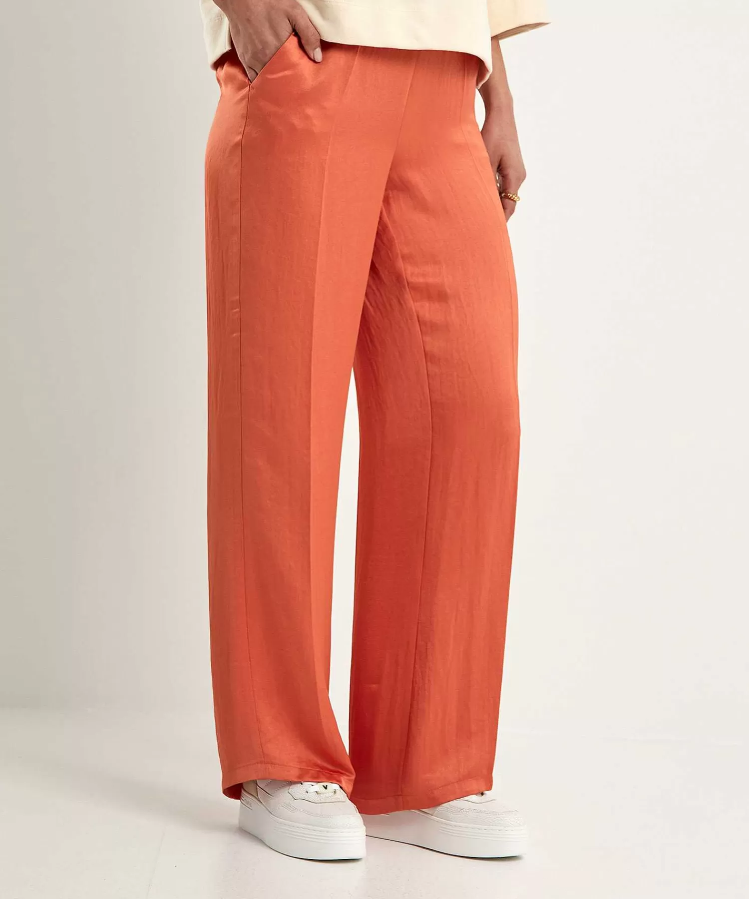 Broeken^Summum Silky Wide Leg Broek