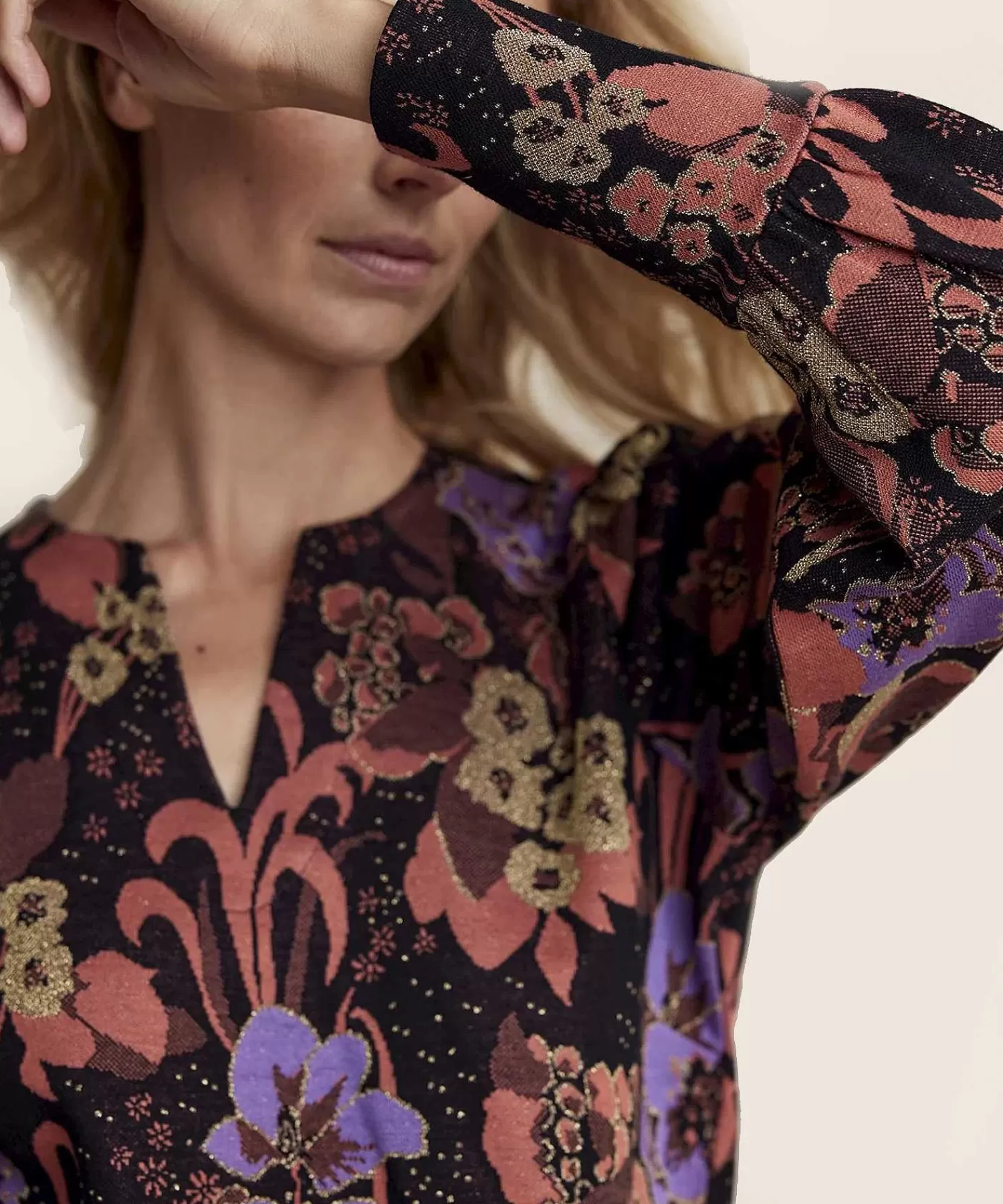 Truien^Summum Top Flower Jacquard