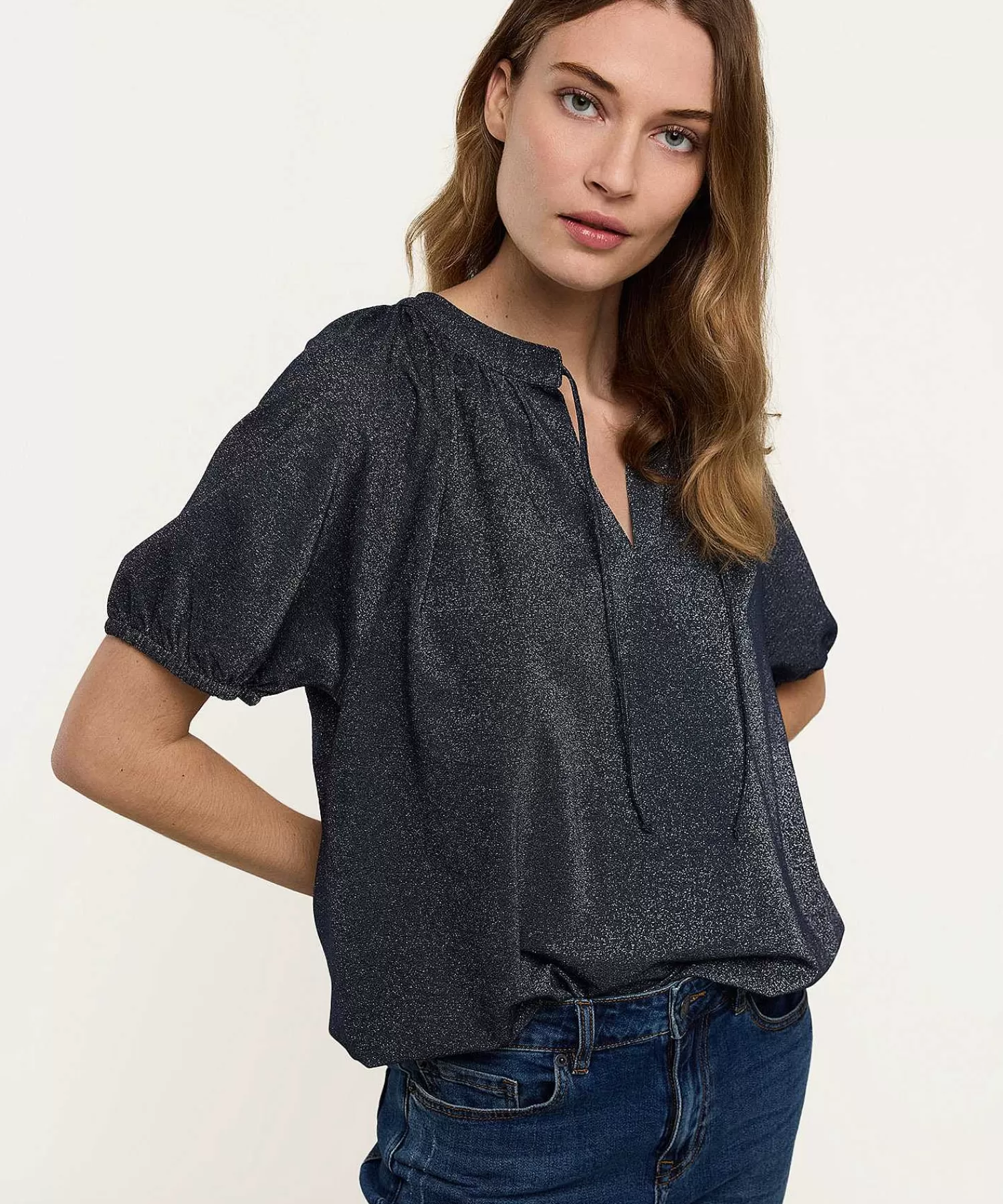 Shirts En Tops^Summum Top Lurex Strikje