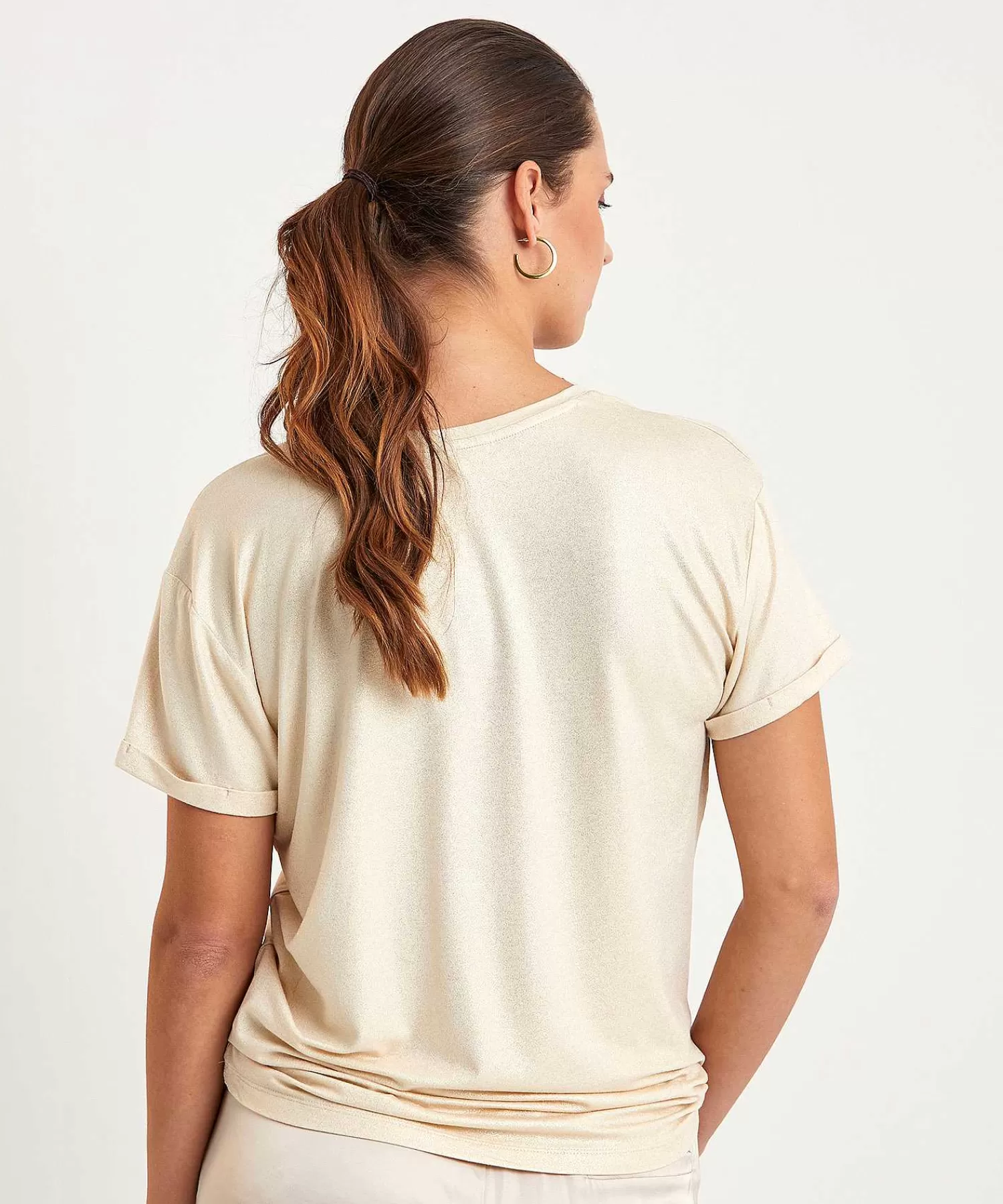 Shirts En Tops^Summum T-Shirt Metallic Coated