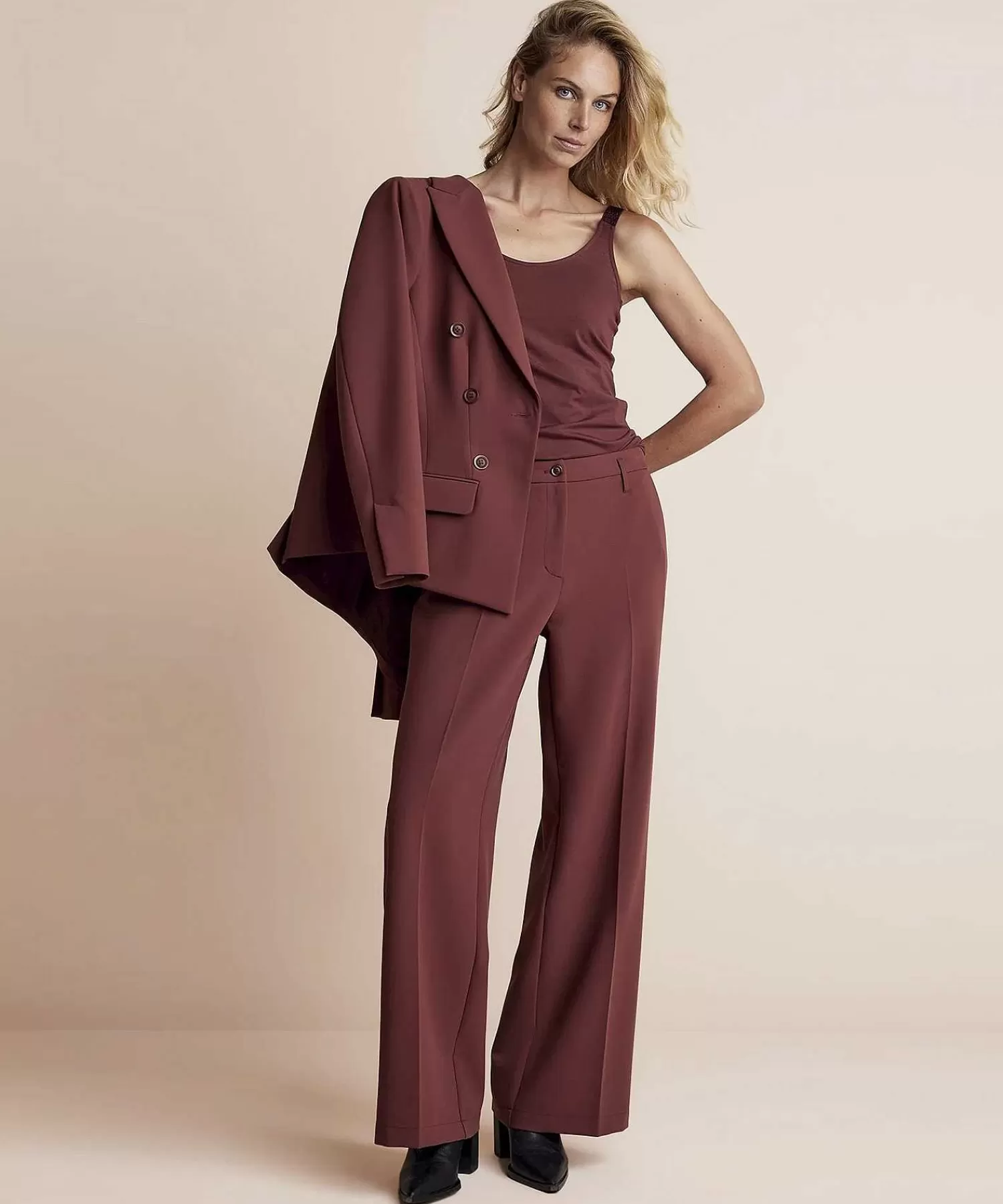 Broeken^Summum Wide Leg Broek