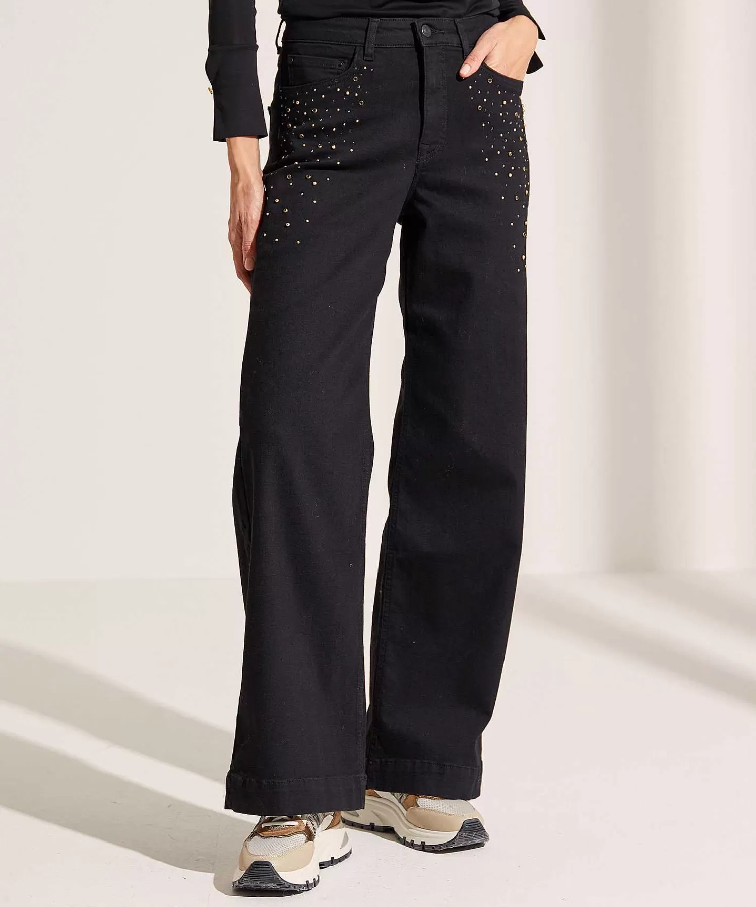 Jeans^Summum Wide Leg Jeans Met Studs Alya