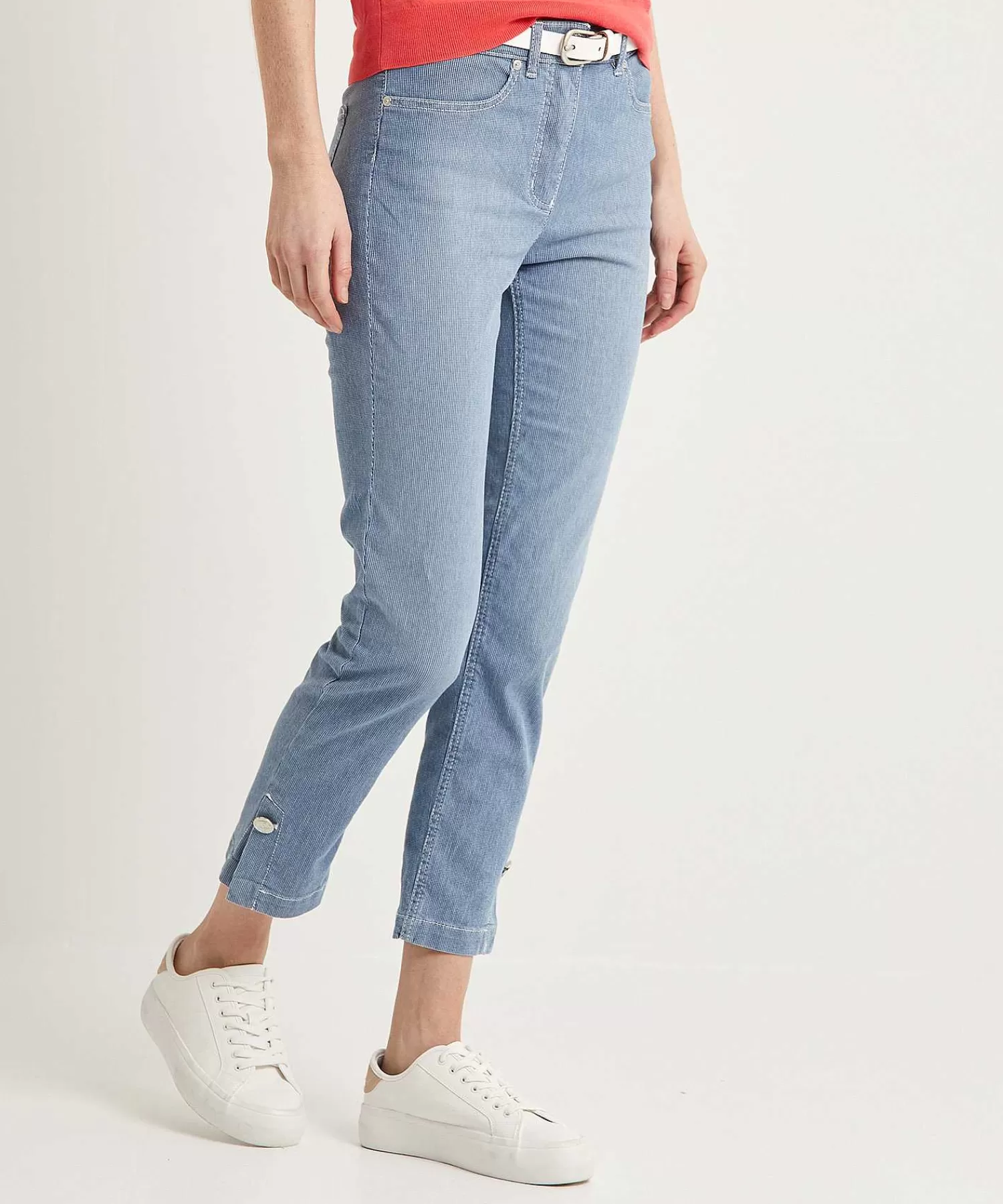 Jeans^TONI Cropped Broek Streepje Be Loved