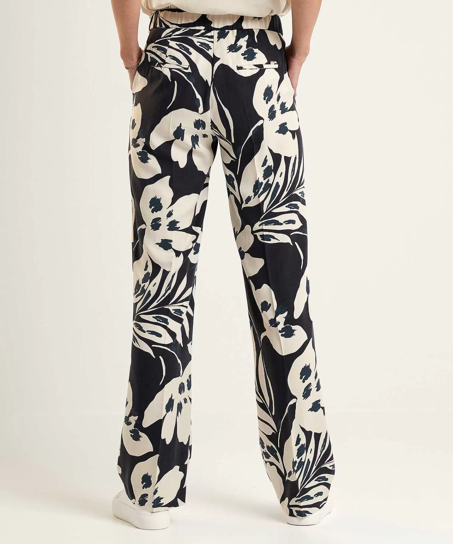 Broeken^TONI Wide Leg Broek Bloemenprint Luisa Beauty