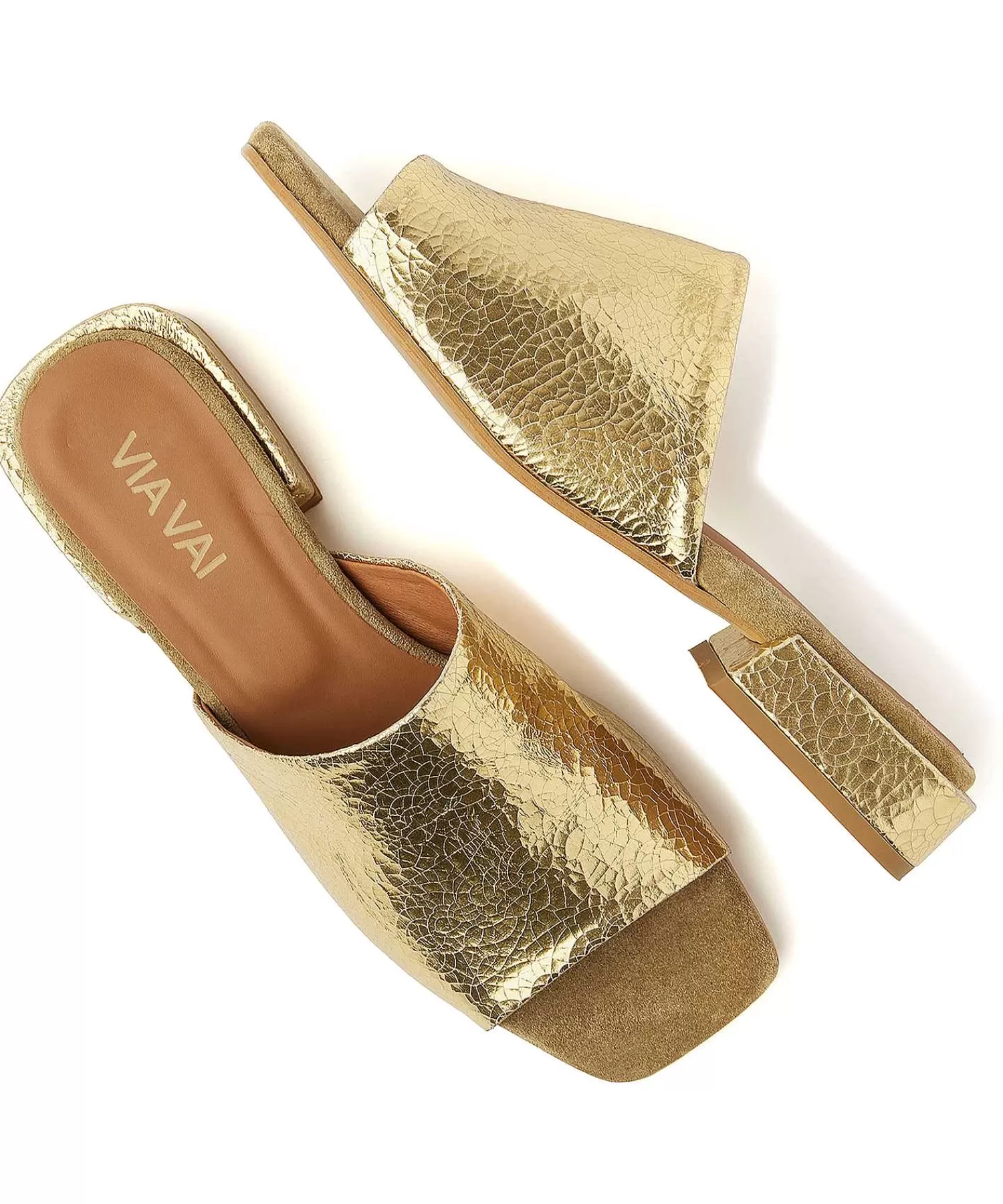 Schoenen^VIA VAI Metallic Slipper Gigi Luna