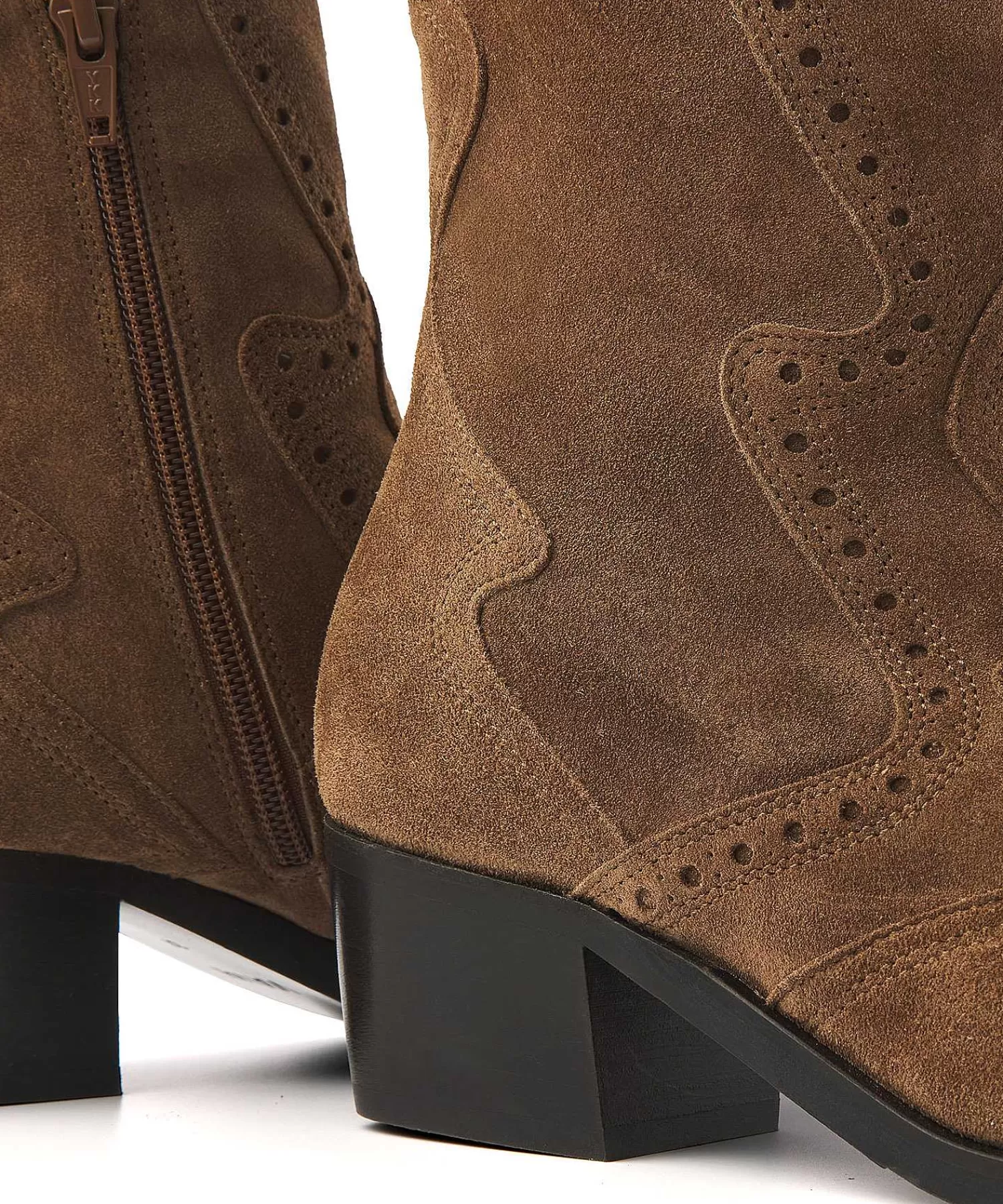 Schoenen^VIA VAI Suede Enkellaars Cowboy Shelly Coop